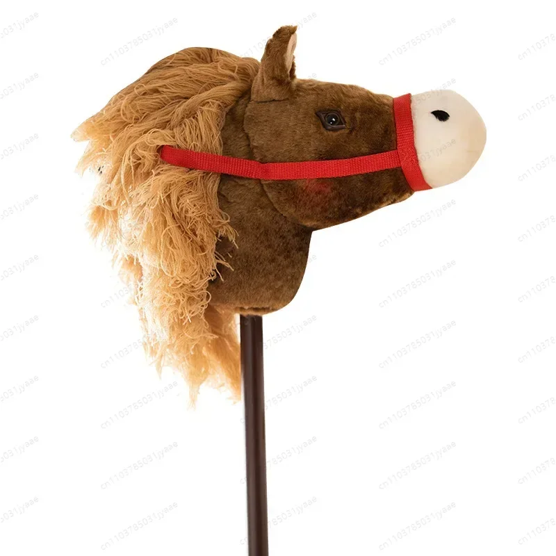 

For Children's plush toys Traditional toys Horse head sticks Children's dance performance supplies Horse riding toys Support