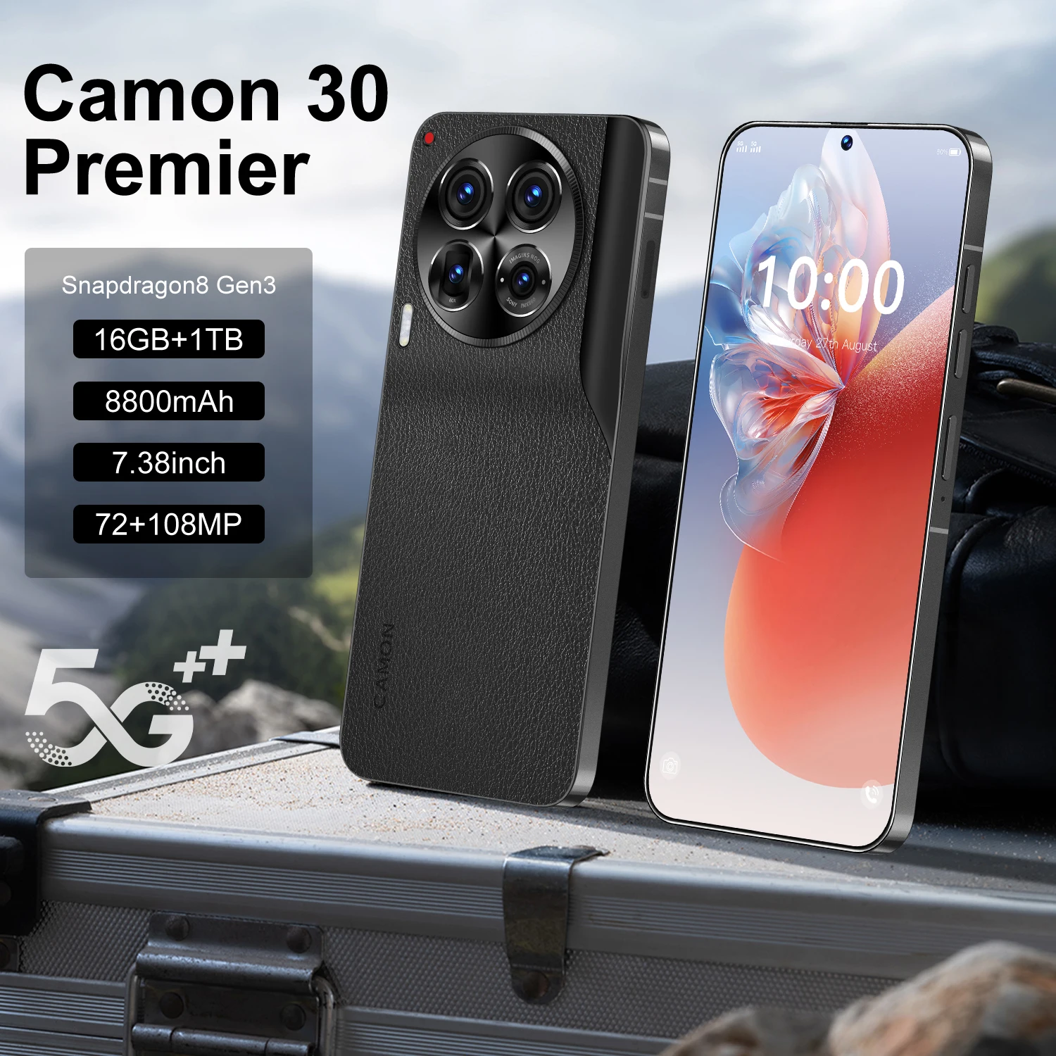 Global Version Camon 30 Premier Smartphone 5G Android 7.3-inch 16GB+1TB  Dual SIM 8800mAh 72+108MP Camera Original Mobile phones