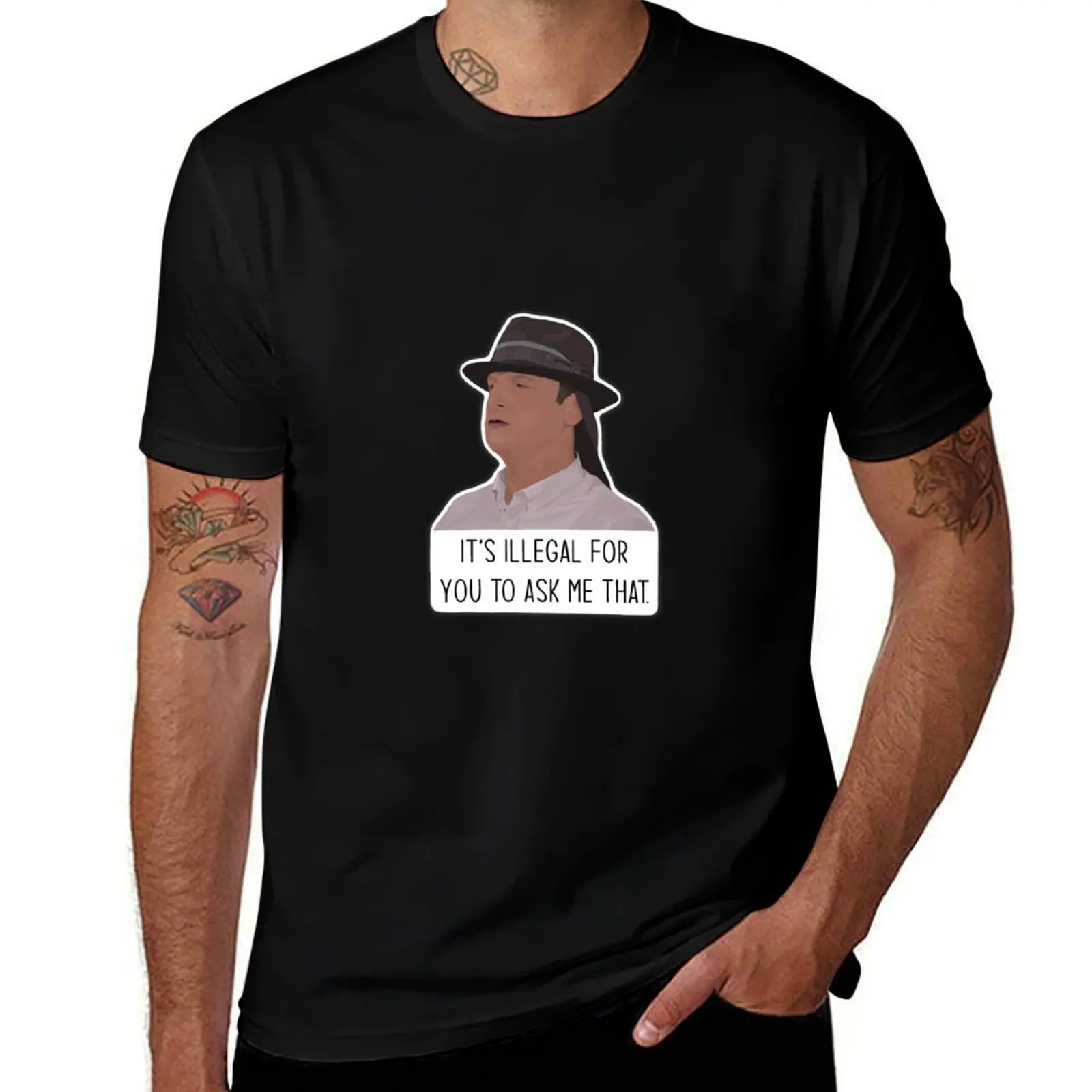 Brian’s Hat Fedora With Safari Flaps ITYSL T-Shirt Vintage Style Printed Top T-Shirt
