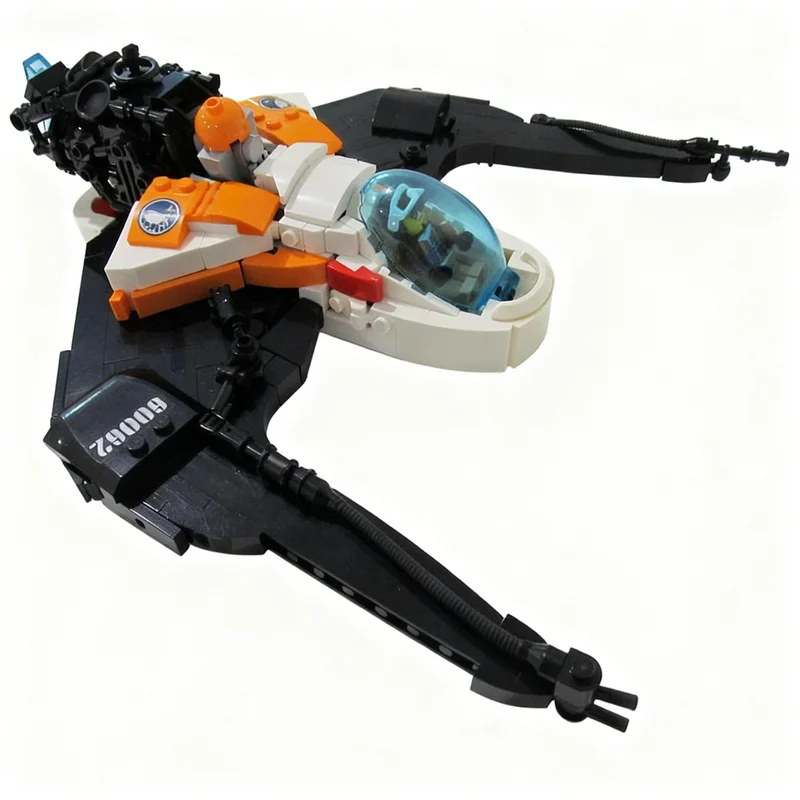 

NEW 414PCS MOC Space Exploration Arctic Scout Spaceship Model DIY Creative Assembly Building Blocks Display Birthday Gift Set