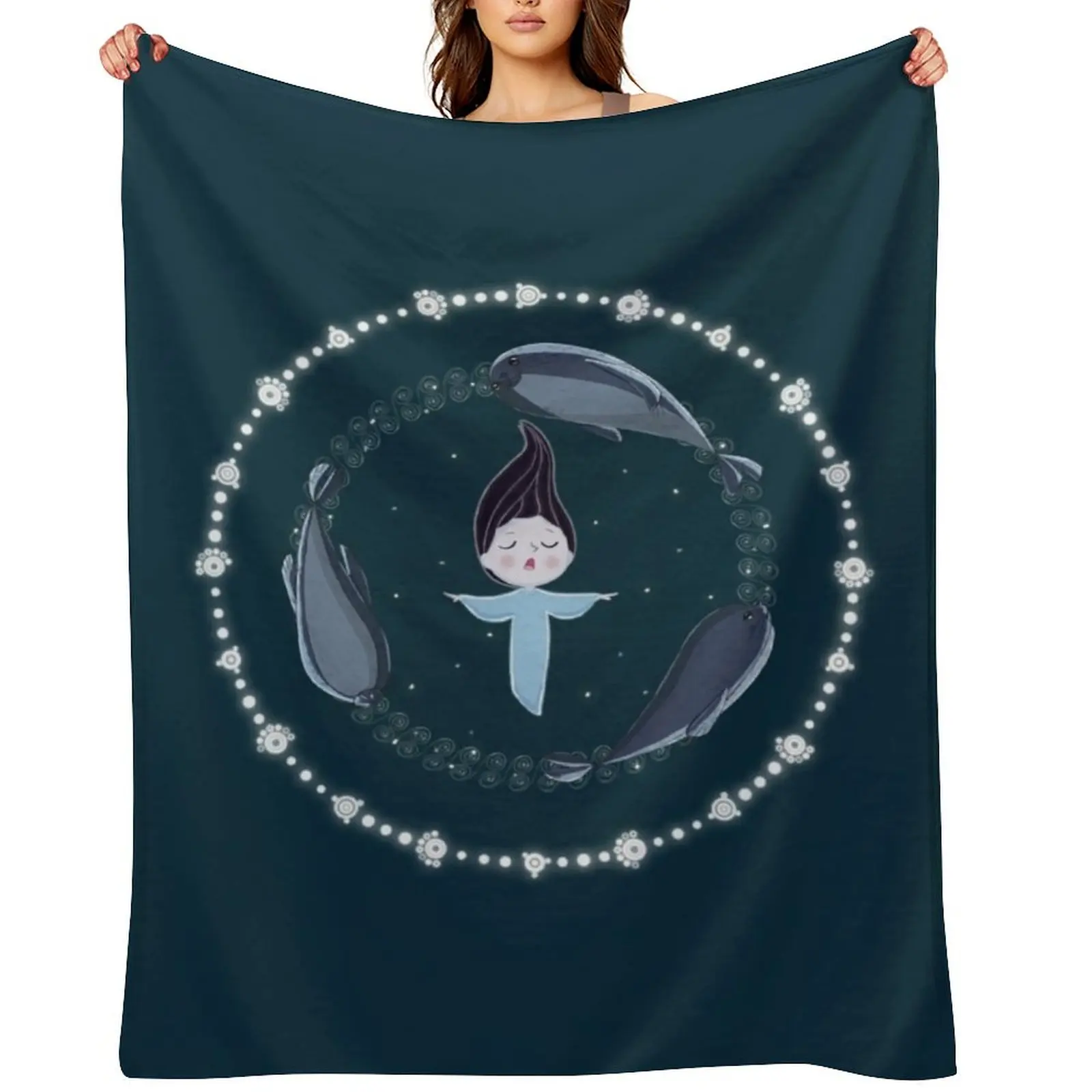 

Song of the Sea Selkie and seals Throw Blanket Winter beds Blankets For Sofas Plaid on the sofa Flannel Blankets