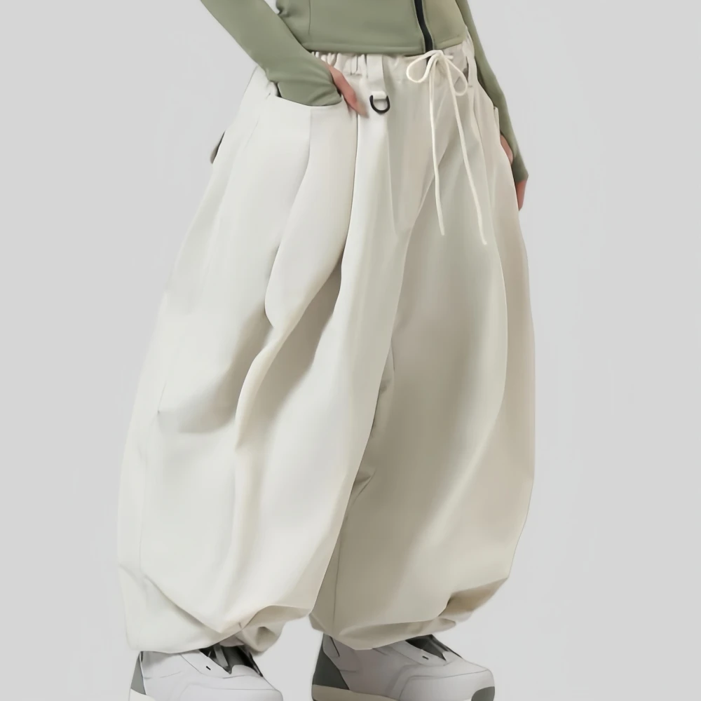 

GSOU SNOW Super Baggy Snow Pants Men Winter Ski Trousers Plus Size Women Snowboard Clothes Outdoor Sports Breathable Winterproof