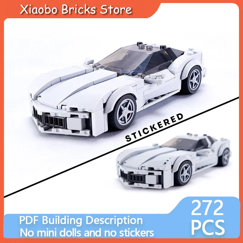 

City Car Speed Racing Model MOC Building Bricks Sportscar Sideswipe Modular Technology Gift Holiday Assemble Children Toy Suit