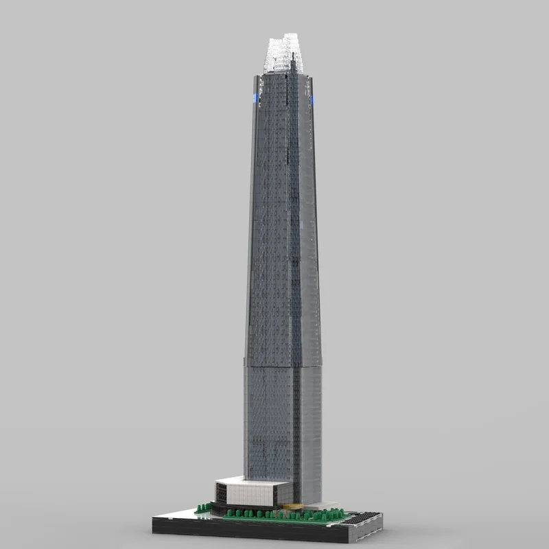 Moc Bouwstenen Modulaire Wereldtoren Ver 2 op 1/650e Schaal Model Technologie Blokken Kerst DIY Speelgoed Bouw Geschenken