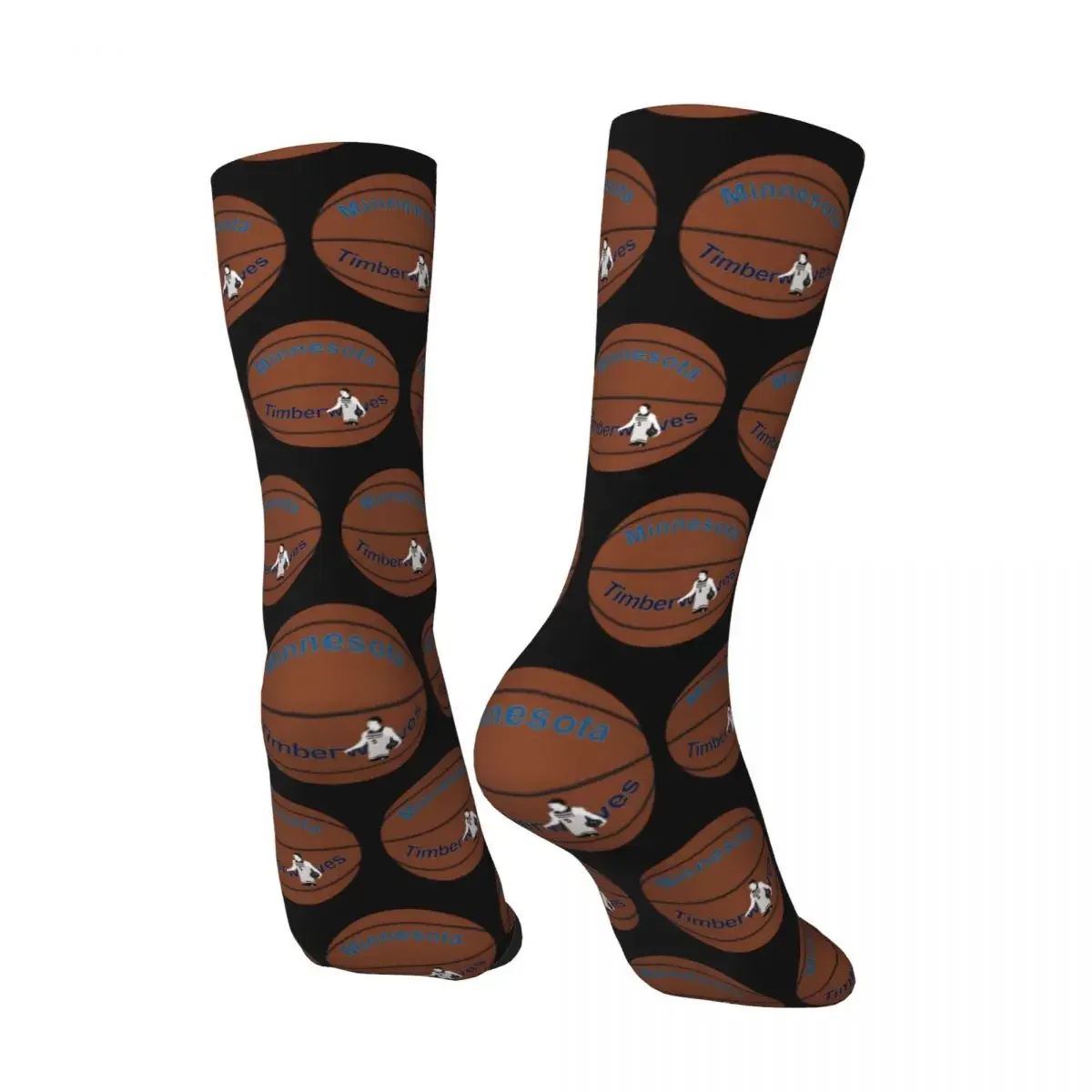 Happy Funny Ball With Anthony Edwards Men's Socks Vintage Harajuku Anthony Edwards Street Style Novelty Crazy Sock Gift Printed