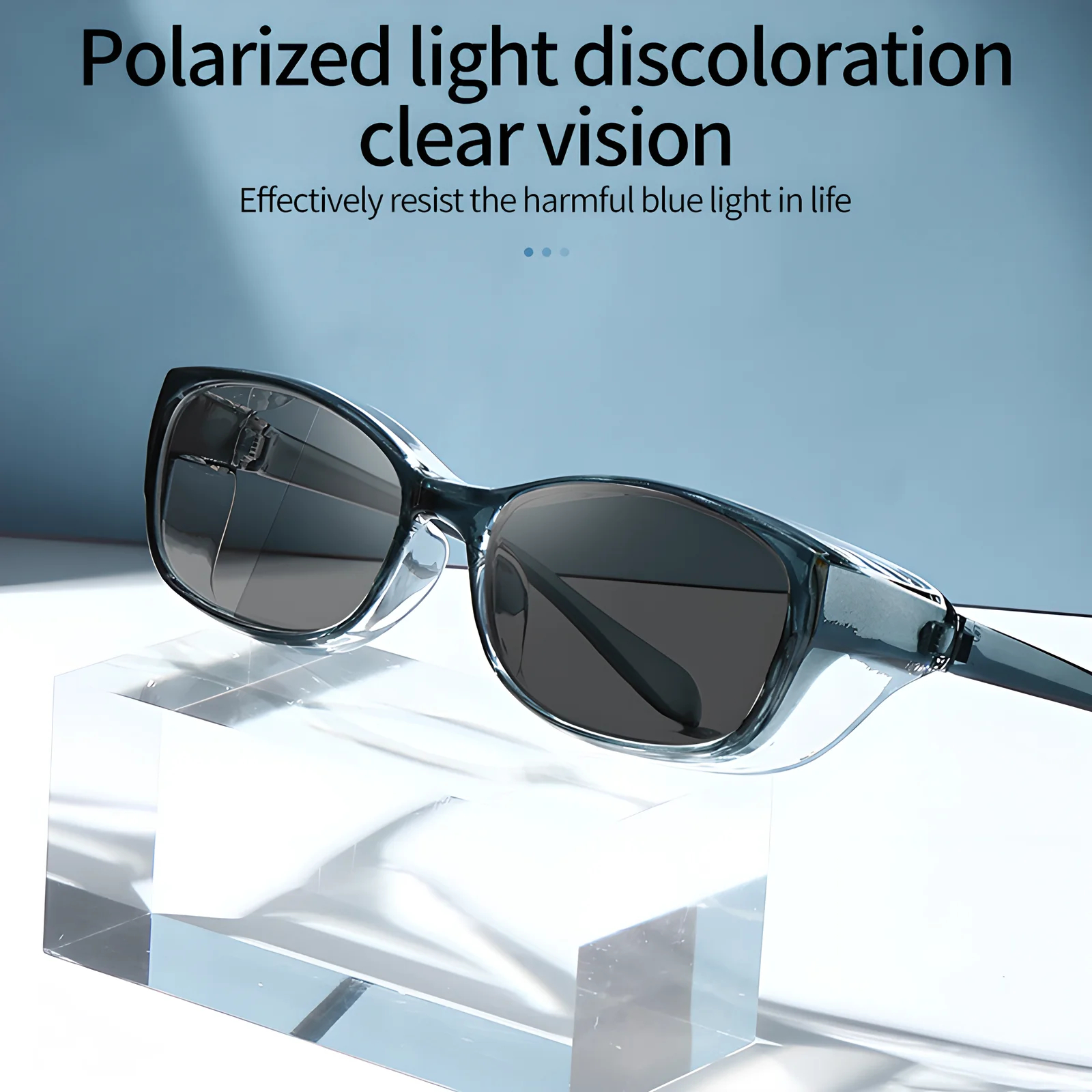 Polarized Photochromic Sunglasses Anti-Pollen Windproof Goggles  Myopia Frame Discoloration Eyewear Dropshipping