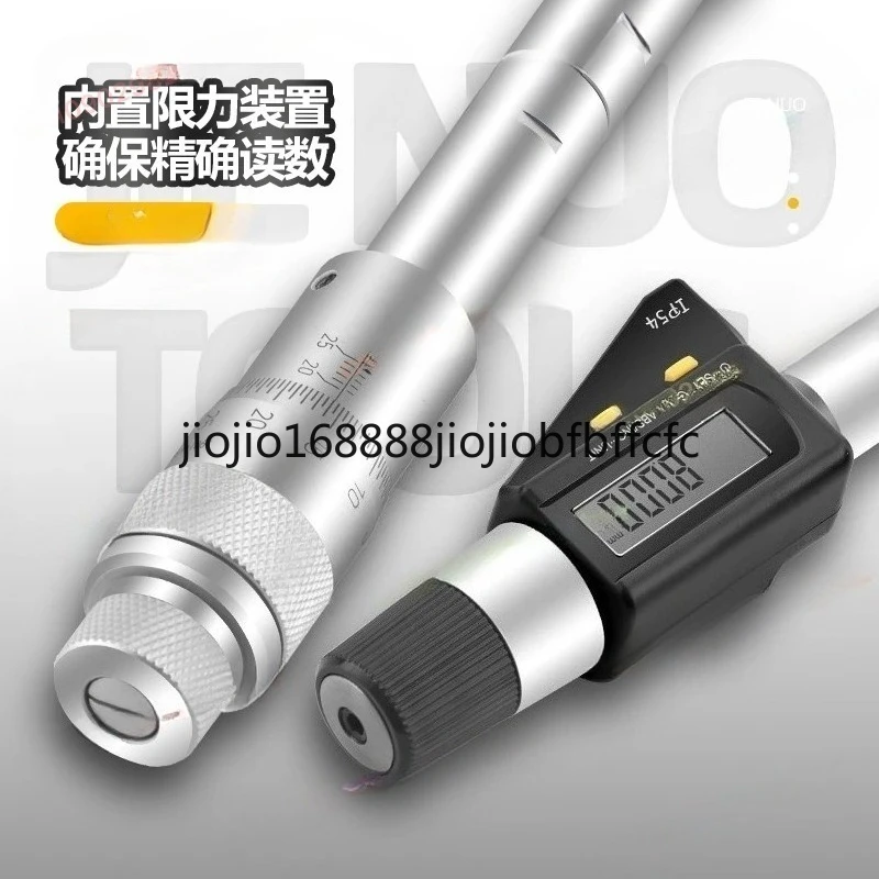Suitable for Three-claw Inner Diameter Micrometer Three-point Internal Measurement Digital Display Micrometer Inner Hole Inner