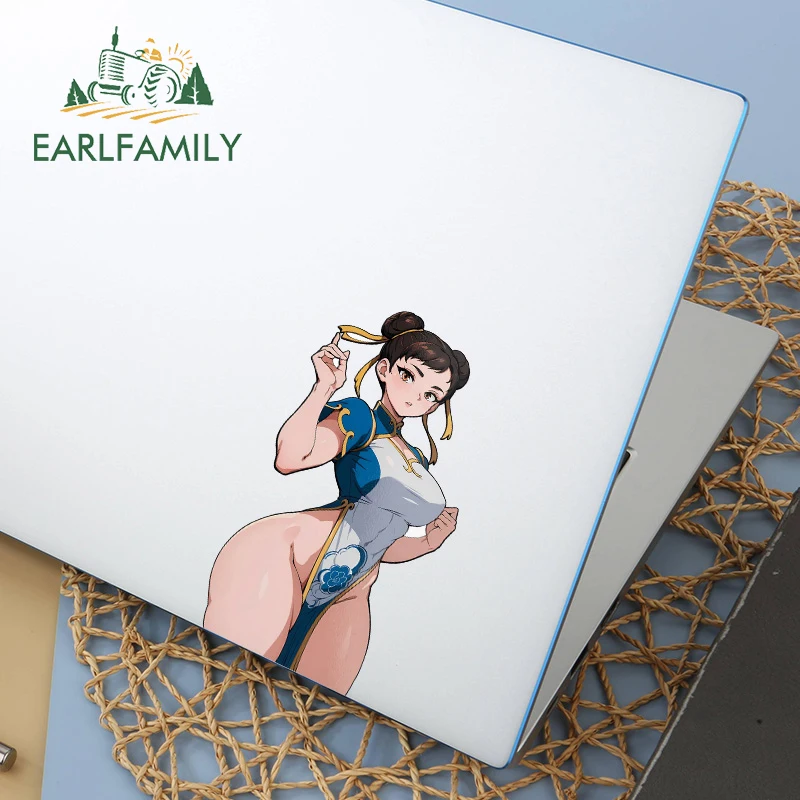 EARLFAMILY-pegatinas para coche de 13cm, calcomanías simples y sexys, a prueba de arañazos, accesorios para coche, ventanas, Chun Li Cammy Juri