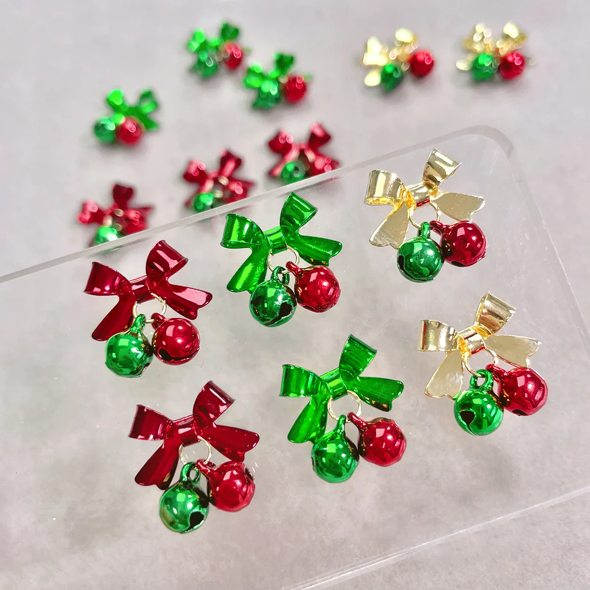

10PCS 3D Metal Nail Art Bell Charms Accessories Parts For Christmas Nails Decoration Design Manicure Decor Supplies Material