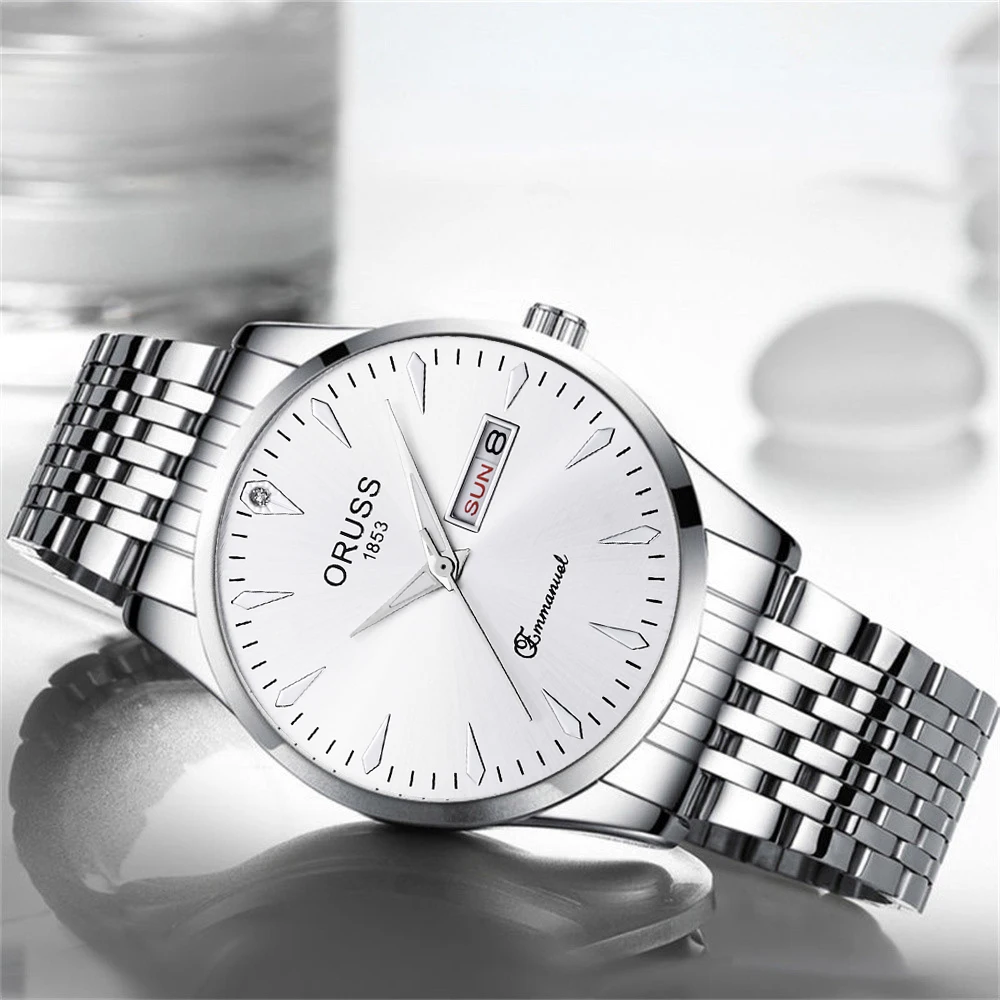 Herren uhr Klassiker alles Mode High-End-Atmosphäre edler Gentleman Trend langlebiger Stahl gürtel Freizeit Business Sport Sie