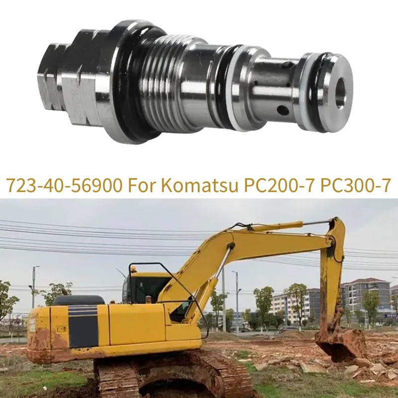 Unload Valve Assy Excavator Relief Valve For Komatsu PC100-6 PC120-6 PC200-7 PC300-7 723-40-56900 723-40-56302