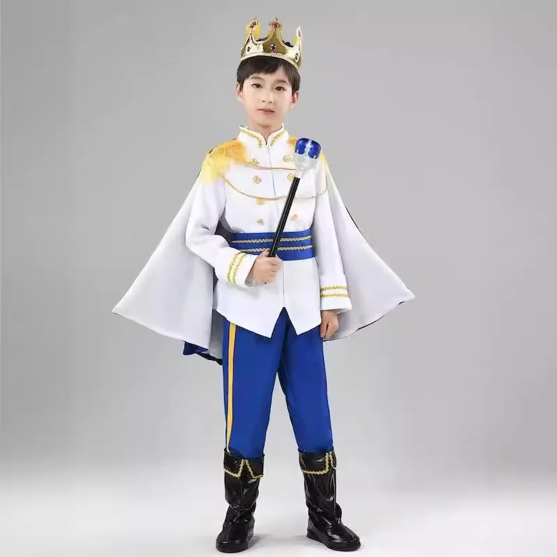 Halloween Childrens Costume cospaly Pirate King Role Playing Dienis Prince Performance Costume for Boys and Girls