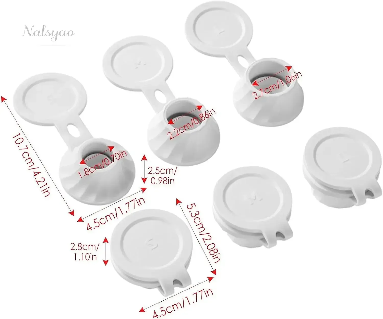 Wholesale 3pcs Leakproof Inverted Bottle Cap Plastic Cup Lid for Shower Gel Shampoo Kitchen Spice Bottle