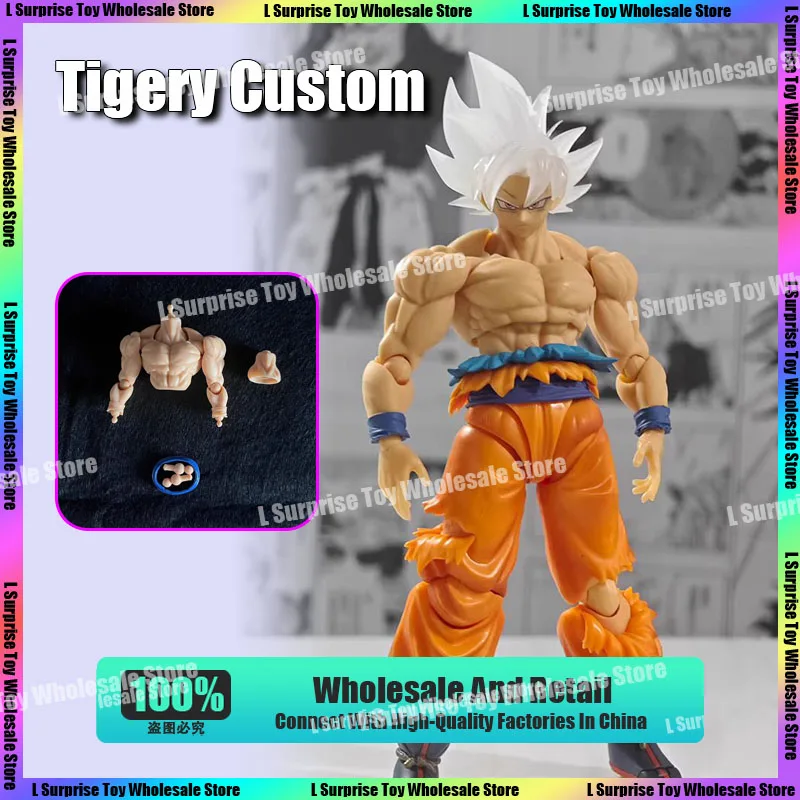 

Tigery Custom Dragon Ball Super Saiyan Son Goku Ultra Instinct Muscle Accessories Anime Action Figure Toys Gifts