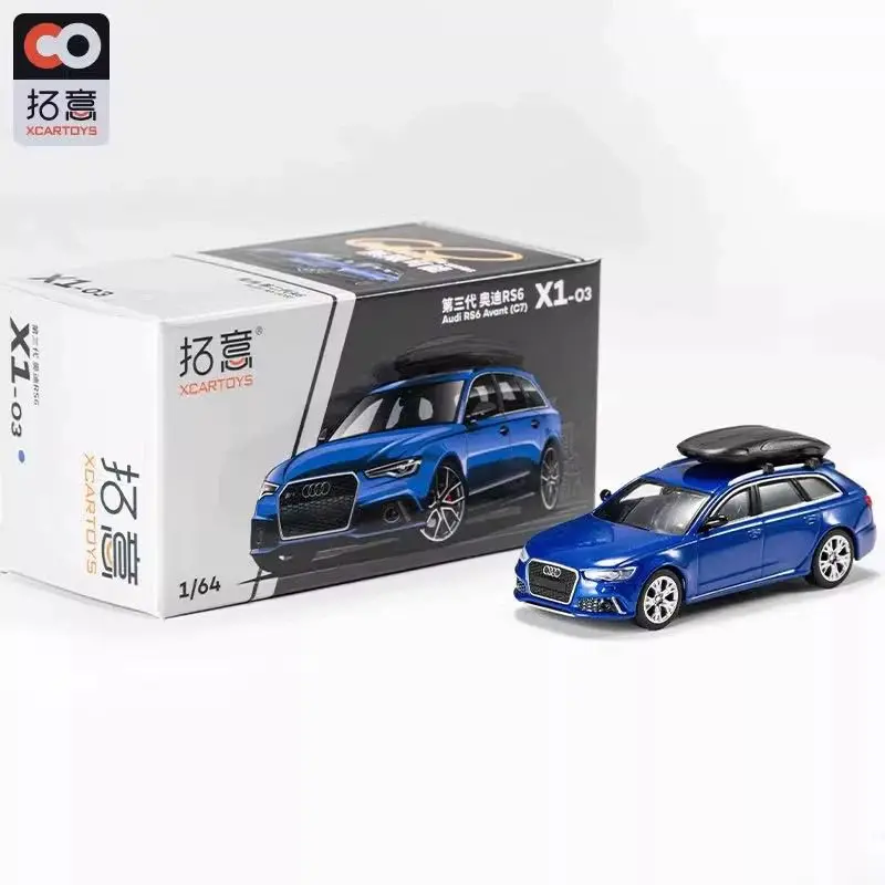 

Xcartoys 1：64 Audi RS6 Grey Camouflage Red Blue Alloy Car Model Classic Collection Christmas gifts for children