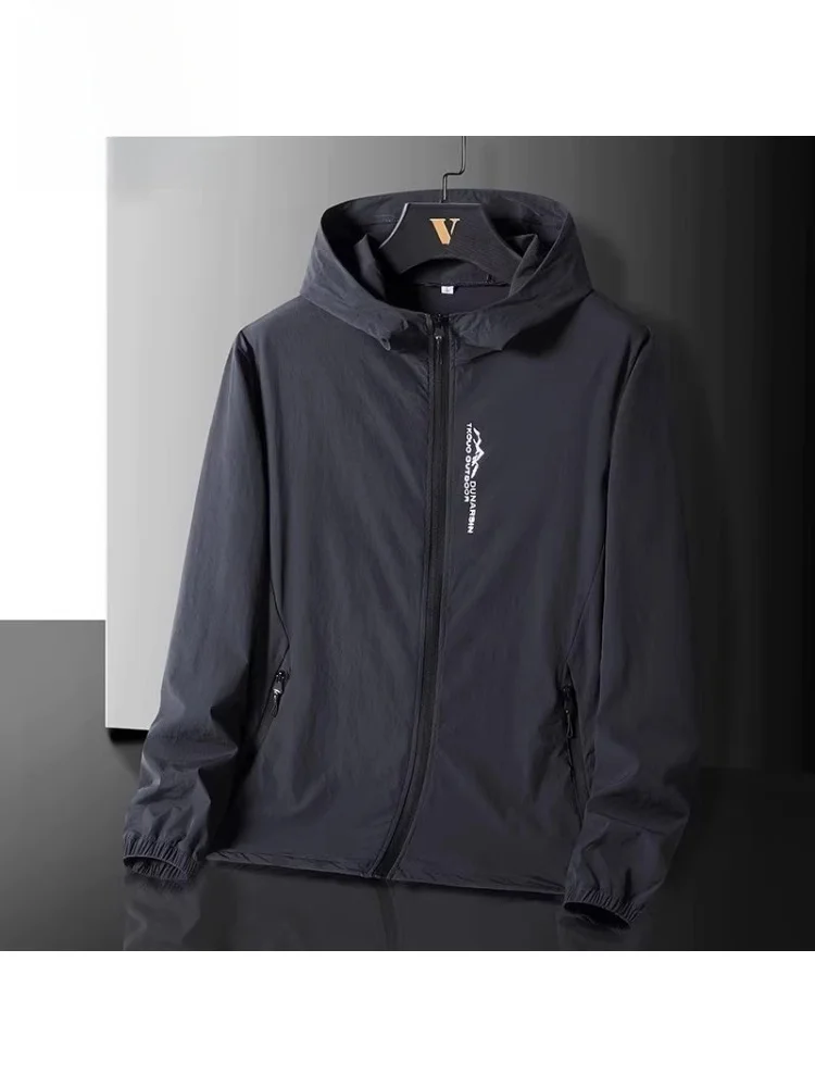 

Мужская куртка Yuzhaolin из ледяного шелка для защиты от солнца, легкая, дышащая, для активного отдыха, летняя, тонкая, из полиэстера