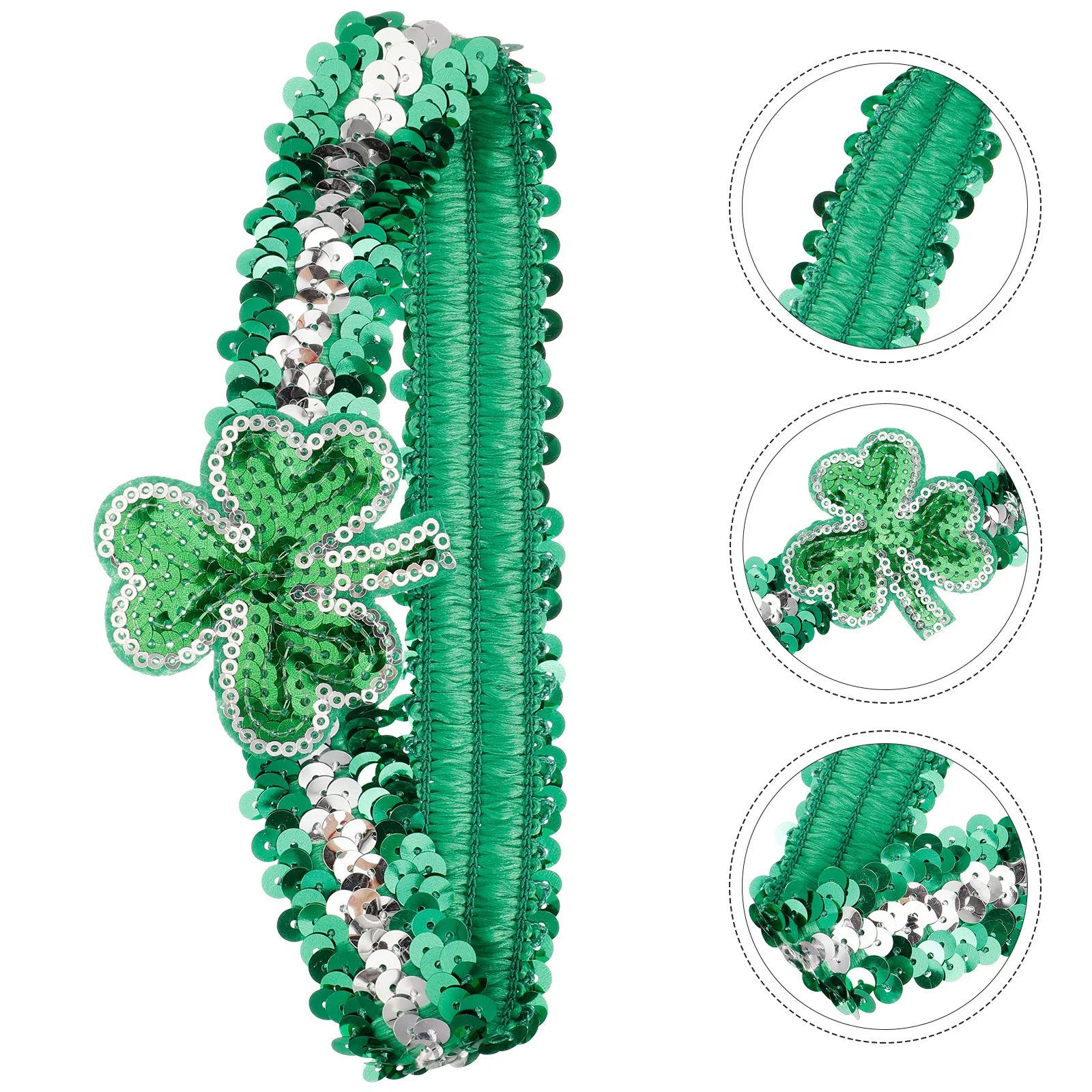 

St Patrick Headband Shamrock Hair Accessory Lightweight Comfortable Festival Decoration Party Headdress Holiday Hairband Women