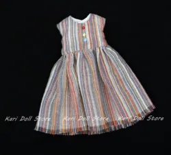 （Special sale））2026 Kari Doll Clothes and skirts  simple stripe dress for Landazz Landoudou Doll