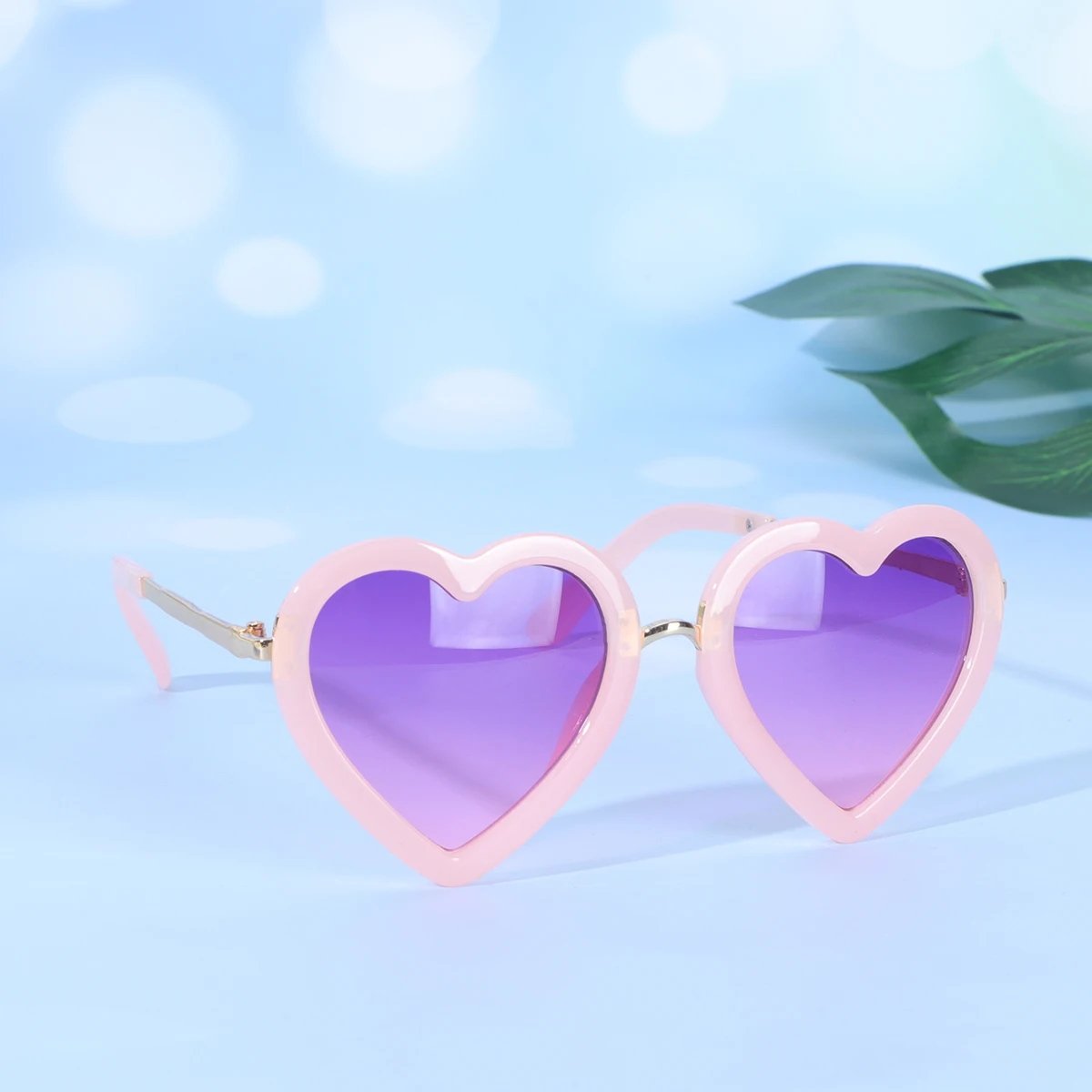 Occhiali da sole a forma di cuore per donna Moda frutta rosa Occhiali leggeri e durevoli Accessorio per costume da festa di San Valentino