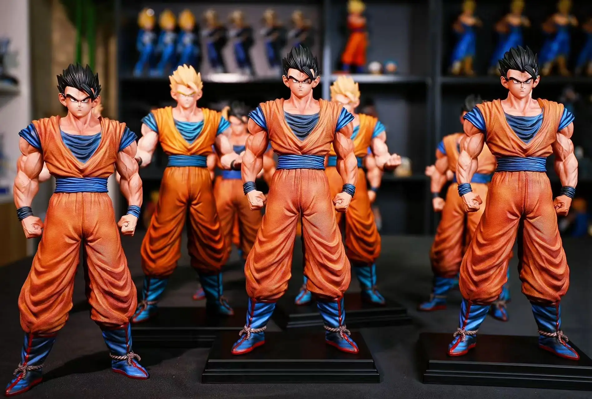 Ct Toy Dragon Ball Z Anime Figur 30 cm Mysterious Goku Super Saiyajin Goku Statue Desktop Display Sammlerfigur Modell Toygift