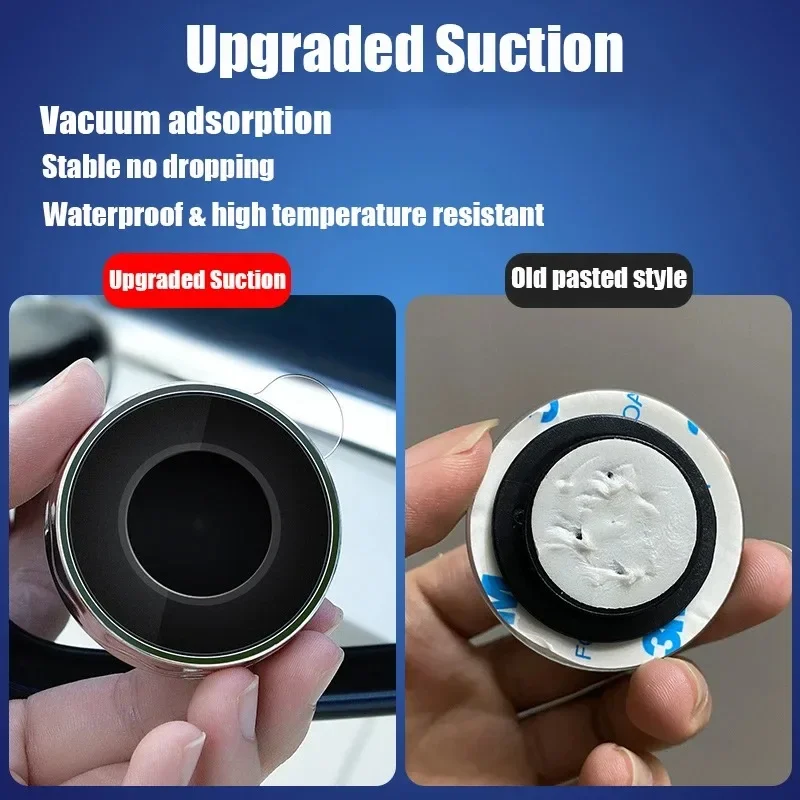 2pcs Round Convex Wide-angle Car Mirror with Suction Auto Vehicle Blind Spot Mirror Wide Rearview Mirror Small Round Mirror