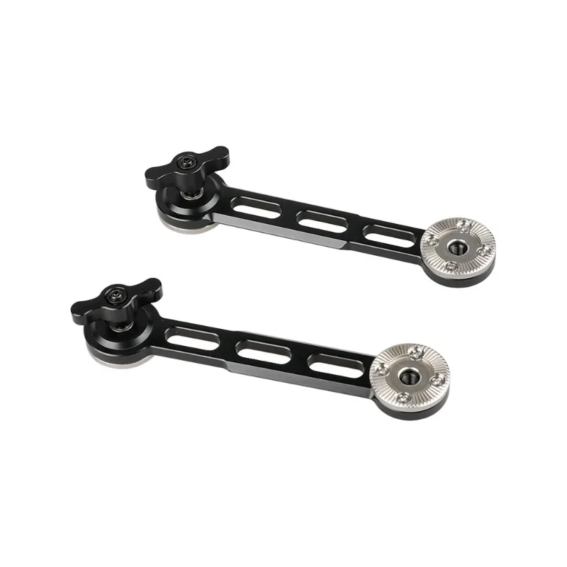 M6 Gear Extension Arm Pair, Gear Slider Extender Bracket, Aluminum Camera Rig Extension Support Accessories