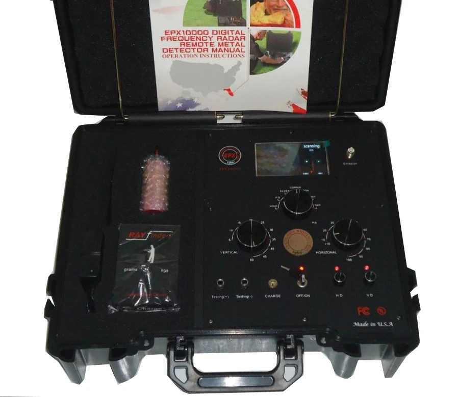 Professional Underground Gold Detector Long Range Gold Diamond Copper Silver Jewel Detector EPX10000 3D Metal Detector