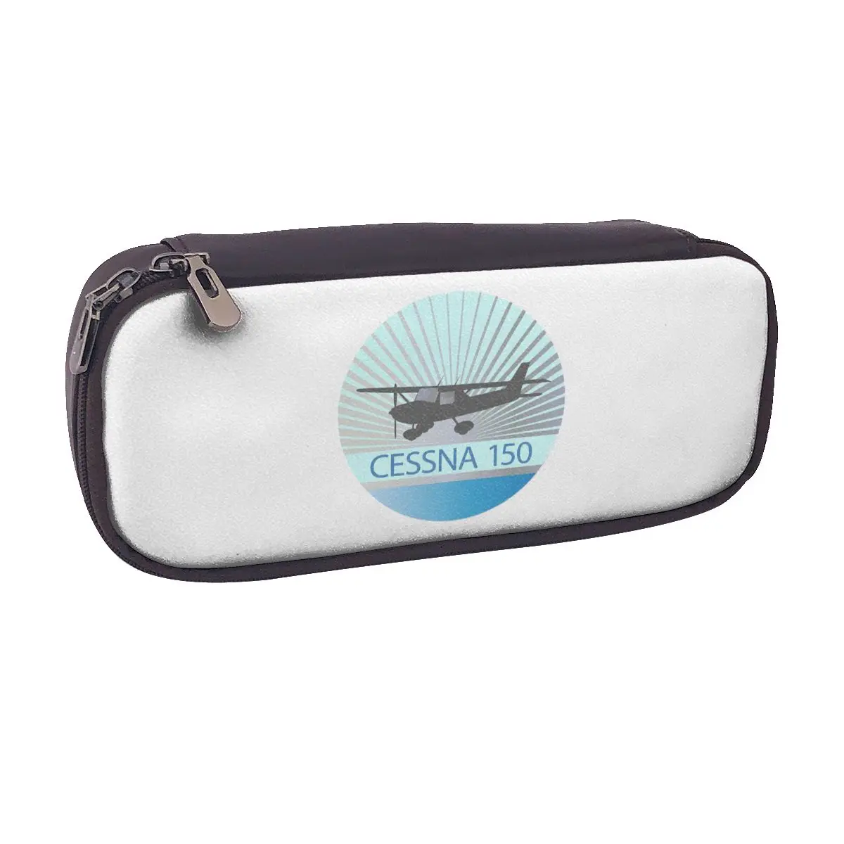 

Cessna Logo Leather Pencil Case for Boys Girls Gifts Pen Box Pencil Bag Stationery Supplies Pen Holder Bag