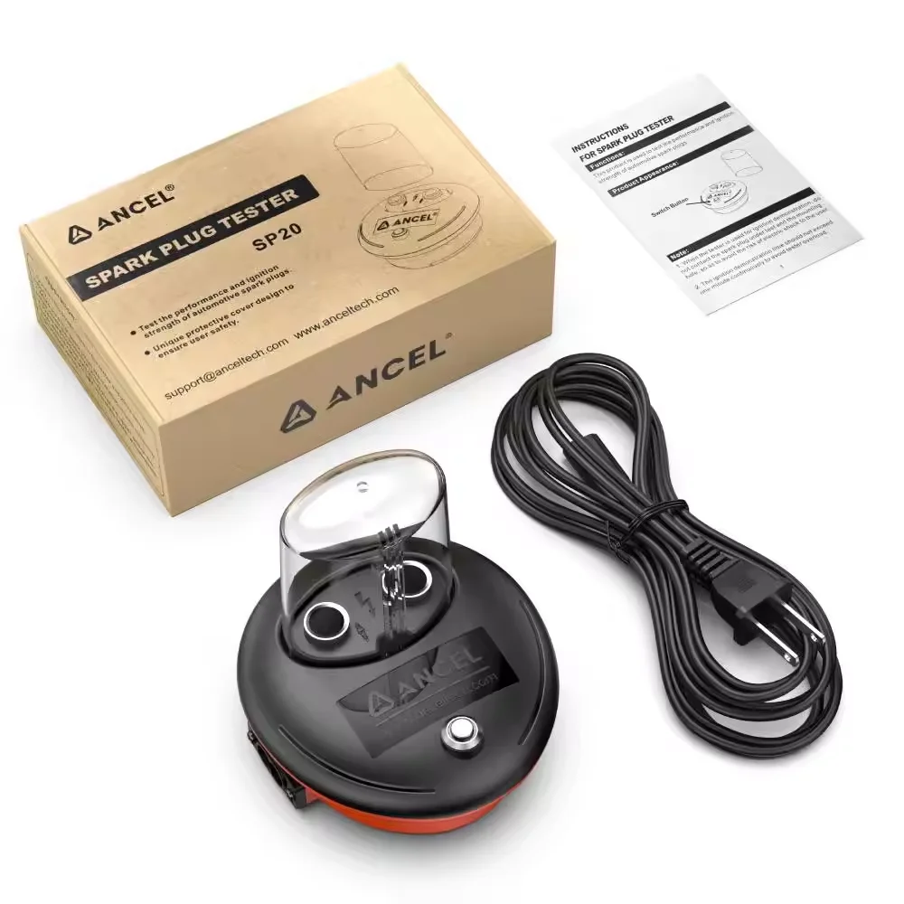 ANCEL Tester per candele Tester per candele Prestazioni di scintille automobilistiche Adatto per candele per auto da 12 V