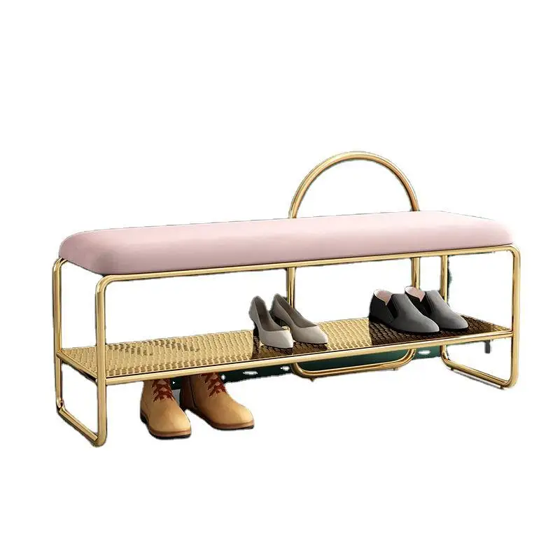 

Changing Shoes, Benches, Household Entry, Seatable Soft Bag, Cushion, Shoe Cabinet, Nordic Light Luxury and Simple Entrance