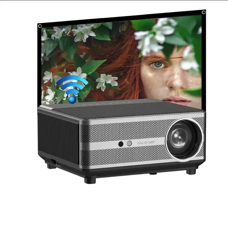 1080p Dustproof Android Wifi Business Projectors Presentation Equipments Smart 4k Enclosed Projectors For Tv Home Cinema