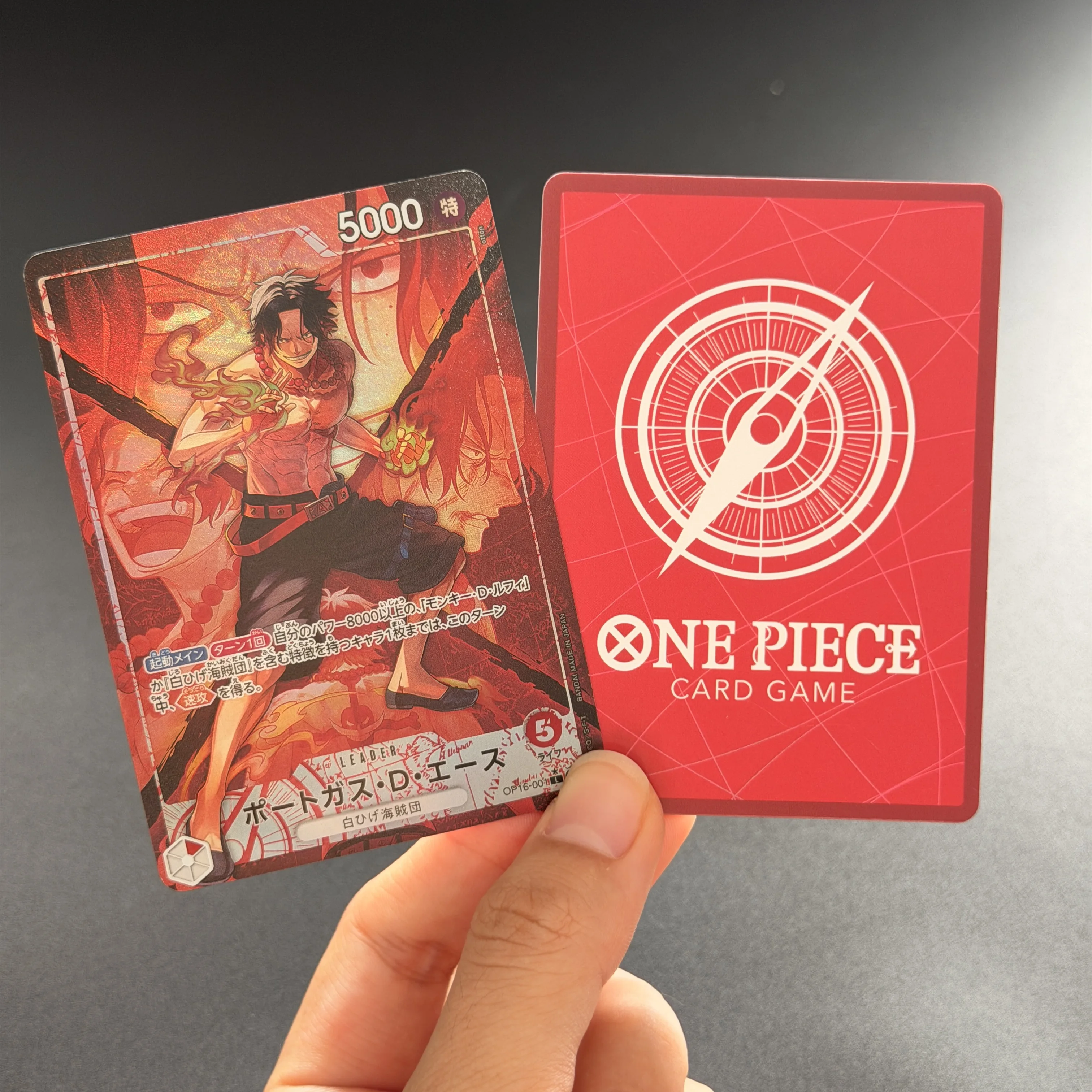 6 Style Japanese ONE PIECE Card Portgas.D.Ace Buggy Monkey D. Luffy OP16-041 L Parallel The Time of Battle Collection Game Card