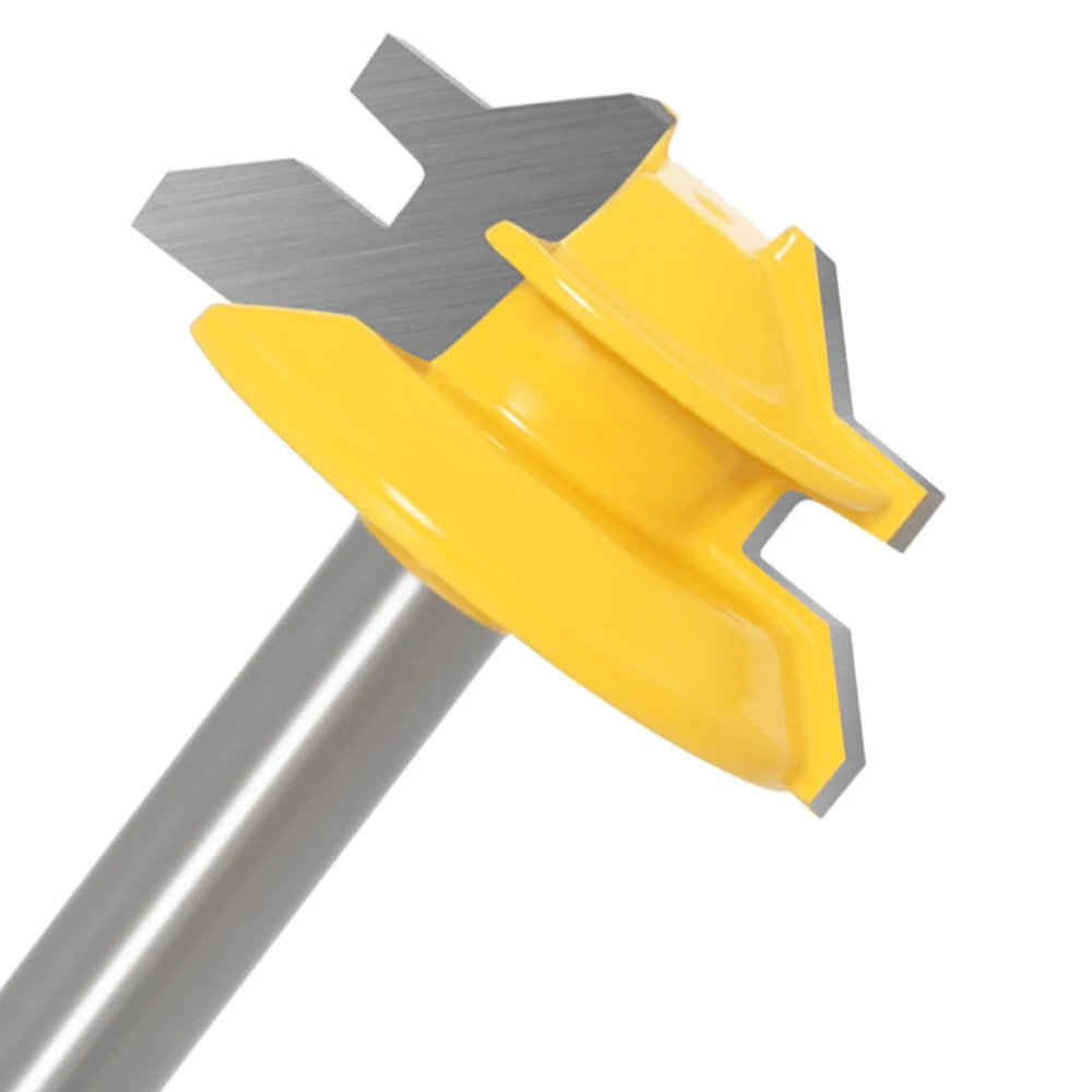 45 Degree Lock Miter Router Bit 1/4” 8 1/2“ Shank Woodworking Tenon Milling Cutter Tool Drilling Milling For Wood