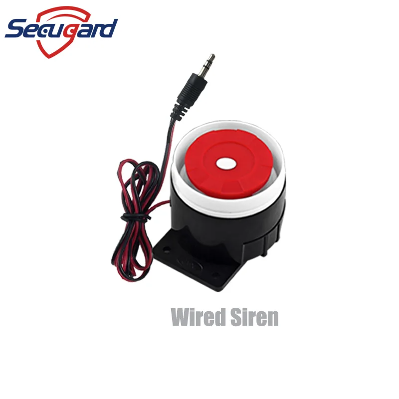 Wired Siren Mini 120dB Indoor Horn Sound Alarm Loud Buzzer Speaker Anti-theft DC12V For Our Home Security Burglar Alarm System