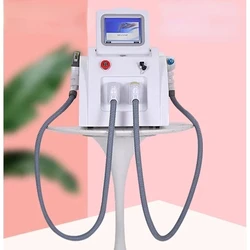 Professional IPL 2-in-1 laser hair removal machine, OPT+RF+ND-YAG, for facial hair removal, female