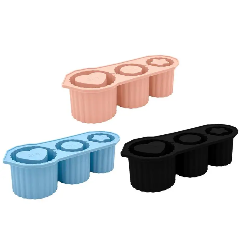 Freezer Ice Cube Trays Ice Cube Maker Pop Out Silicone Easy Release Ice Mold Safe Fast Cooling Silicone Cups Ice Mold For