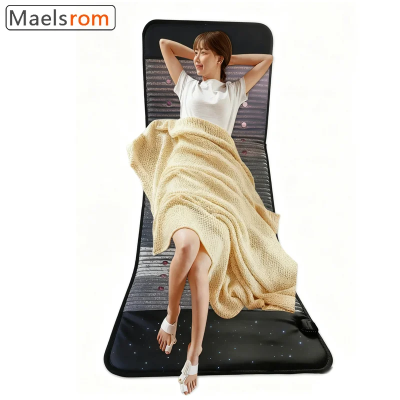 PEMF & Infrared Heating Mat with Natural Crystals - Full Body Photon Therapy Pad for Muscle Pain Relief, Anxiety Reduction