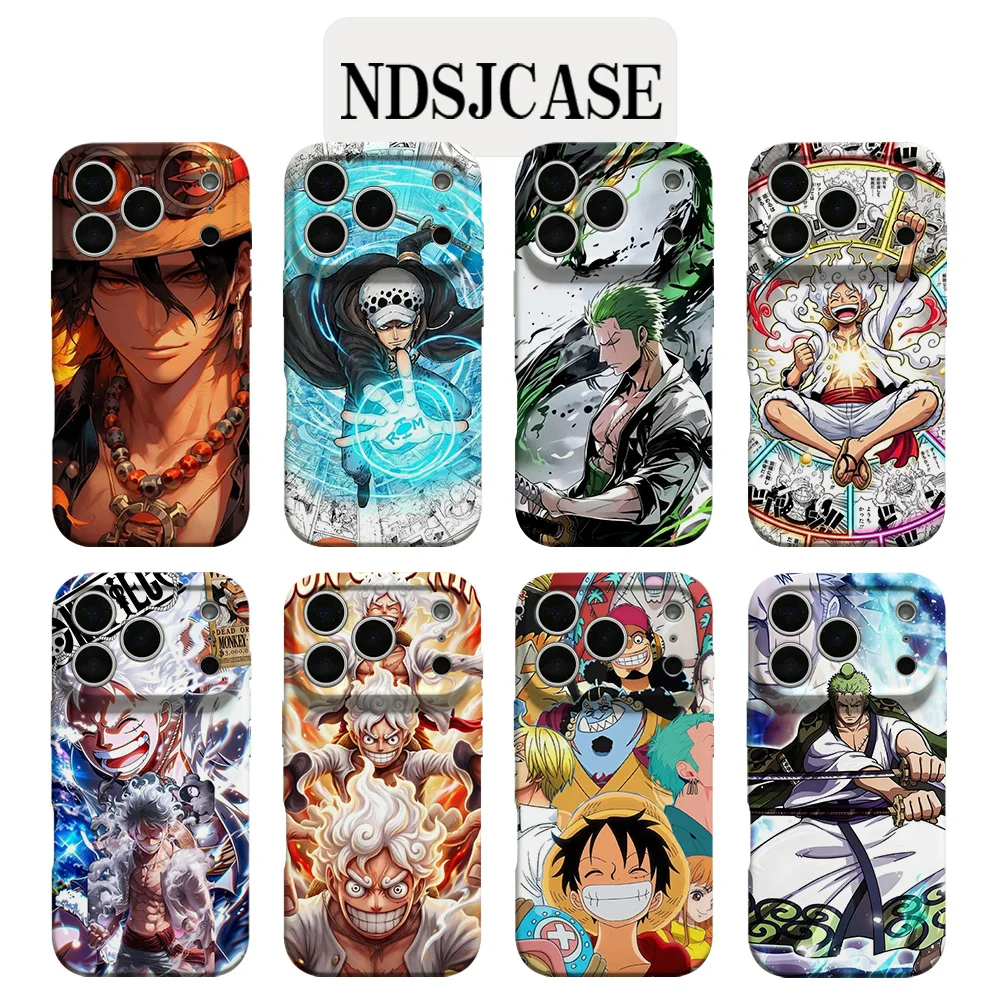 HOT Anime Ones Pieces Glossy Film Hard Phone Case for Samsung Galaxy A37 A57 A17 A07 A16 A56 A26 A36 A06 A55 A35 A14 4G 5G