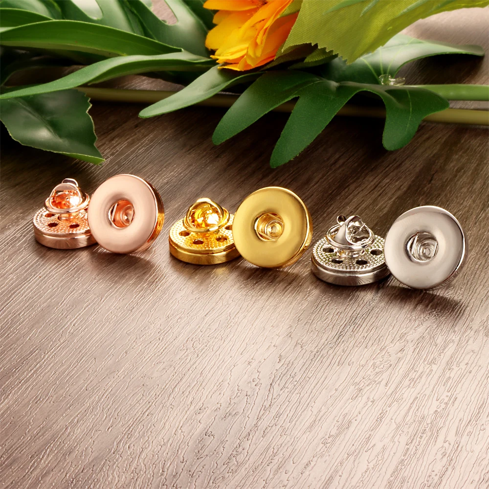 Austauschbare 18 mm Druckknopf-Manschettenknöpfe, Schmuck für Männer und Frauen, Hochzeitsanzug, Hemd, Manschettenknöpfe, Zubehör