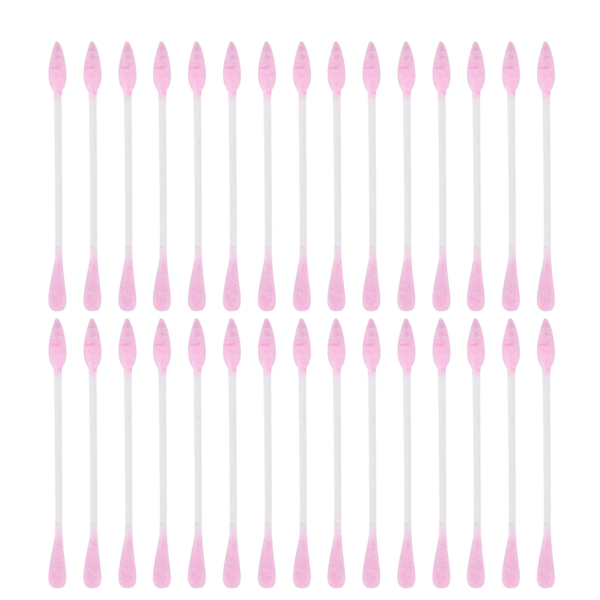 300 Pcs Toothpick Cotton Swab Rod Eyelash Extension Buds Isopos for Ears Disposable Makeup Petals Tool Spoon