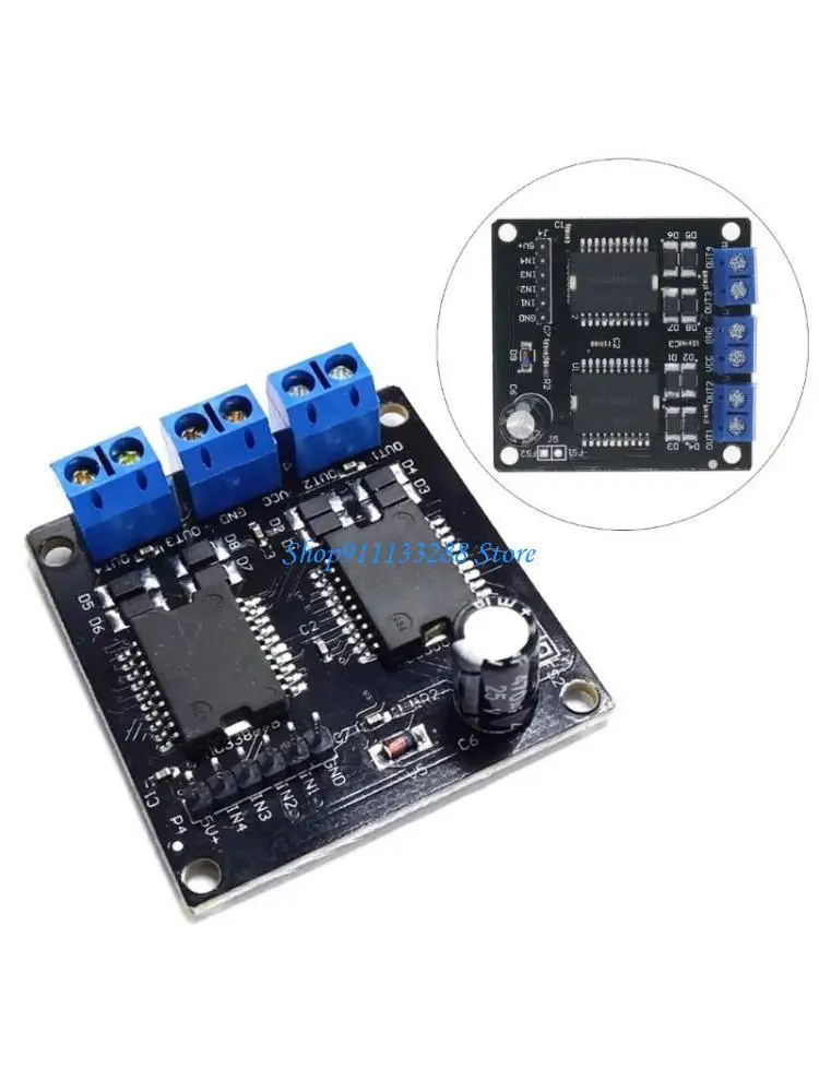 

G88D MC33886 Stepper Motor Module Supports Microstepping 4 Channel Output Robot Intelligent Vehicle Motor Stepper Motor