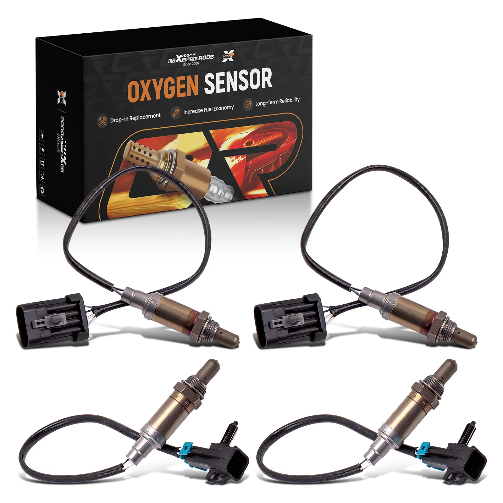 

4x Upstream Downstream O2 Oxygen Sensor for Chevrolet Express 1500 2500 1996-02