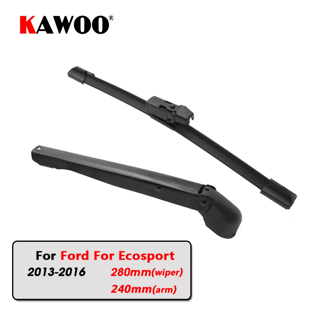 

KAWOO Car Rear Wiper Blades Back Window Wipers Arm For Ford For Ecosport Hatchback (2013-2016) 280mm Auto Windscreen Blade