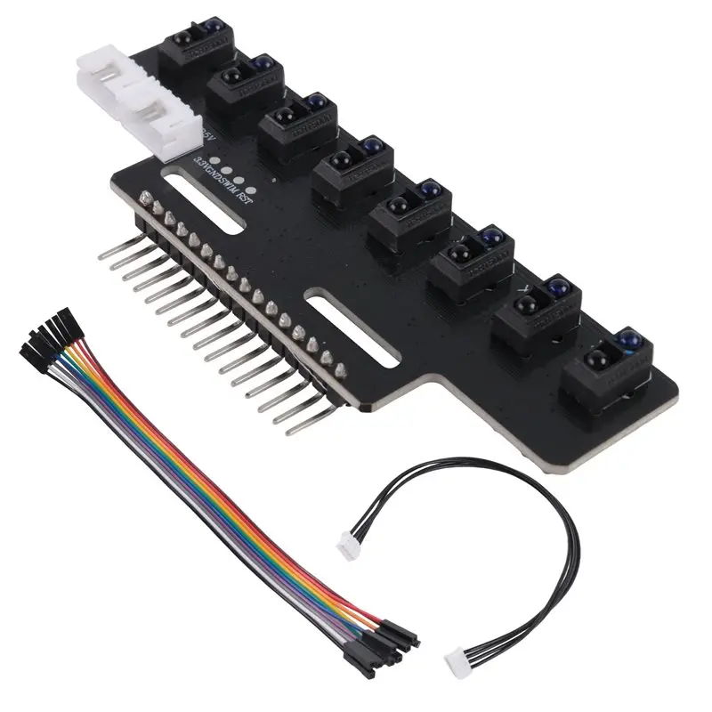 Stylish-1PCS 8 Channel High Precision Electronic Infrared Line Tracking Sensor Module Support Automatic Calibration