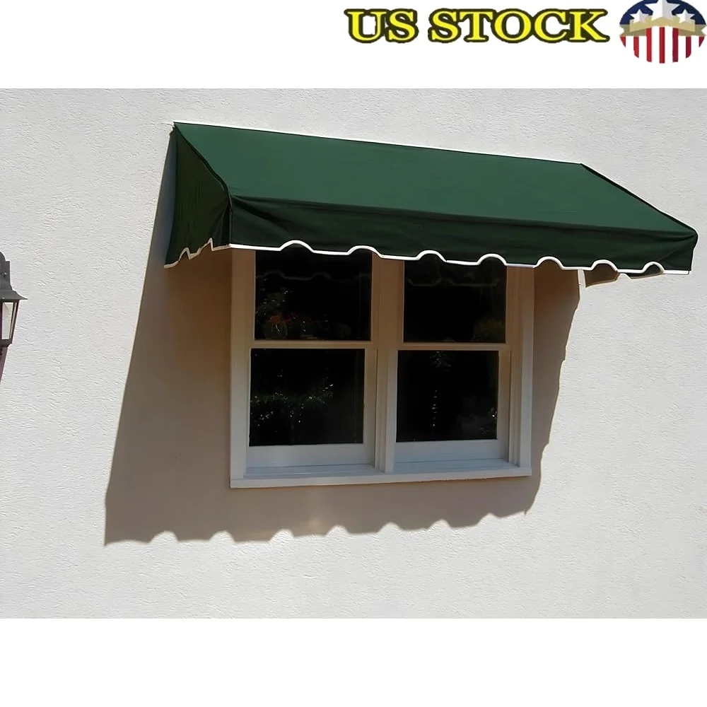 

Door Window Awning Sunbrella Canvas Outdoor Shade Waterproof UV Protection Easy Installation Hardware Included 5 Colors 3 Sizes