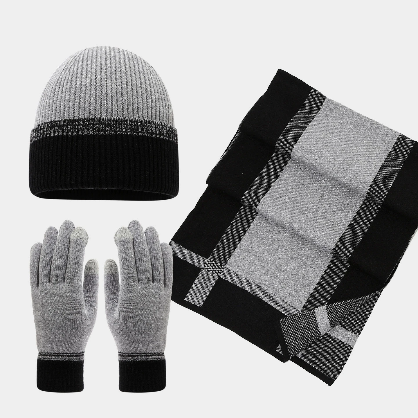 

Вязаный шарф и шапка $Gloves Комплект из 3 предметов для женщин и мужчин Зимний утепленный шарф на шею Шапка и кепка Комплект с перчатками
