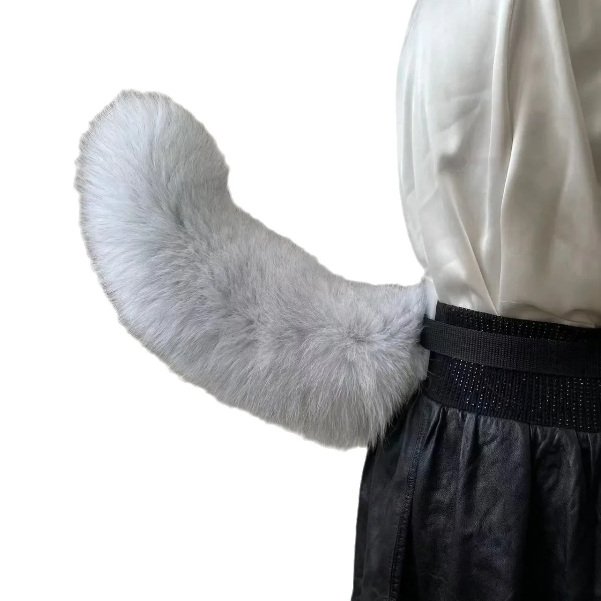 Handmade Plush Fox Tail Cosplay Clothing Props Sexy Fox Tail Adjustable Belt Anime Accessories Kawaii Artificial Fur Tail