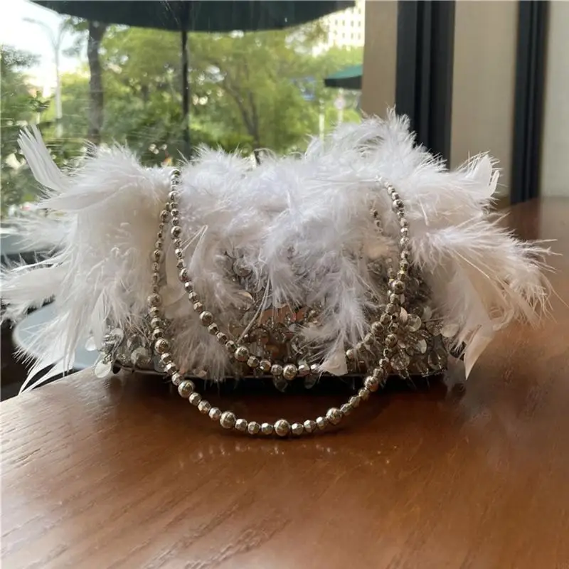 

340D Sequins Dinner Evening Handbag Clutch Bag Banquet Purse Beaded Chain Bag Wedding Prom Crossbody Bag