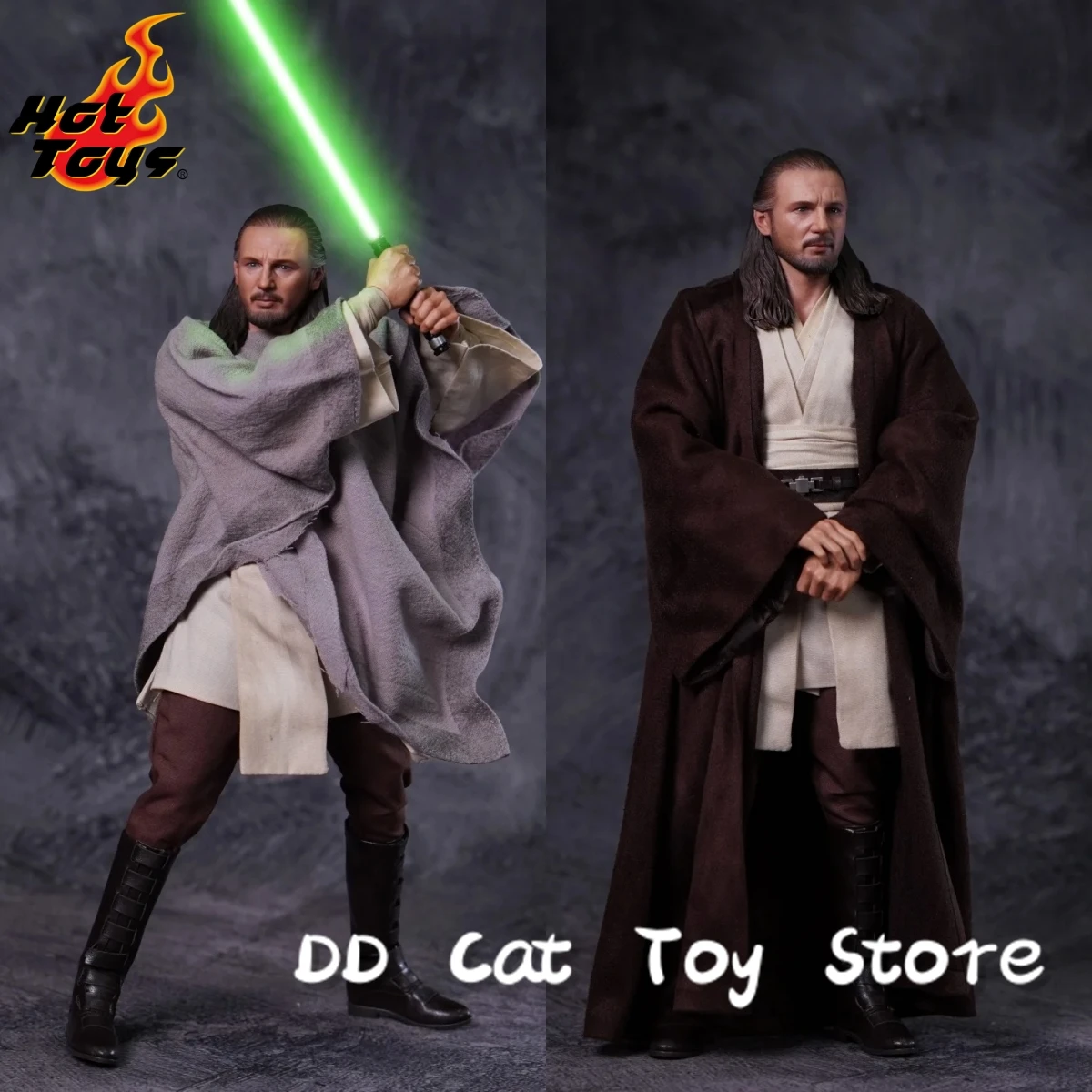 

In Stock Original Hottoys HT 1/6 MMS525 Star Wars Episode The Phantom Menace Qui-Gon Jinn 12inch Scale Collectible Action Figure