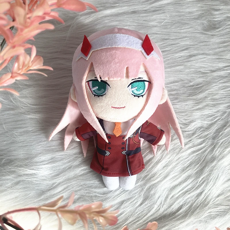 20cm DARLING in the FRANXX 02 Plush Doll Anime Soft Stuffed Plush DARLING in the FRANXX ZERO TWO Cute Plush Pillow Toys Doll